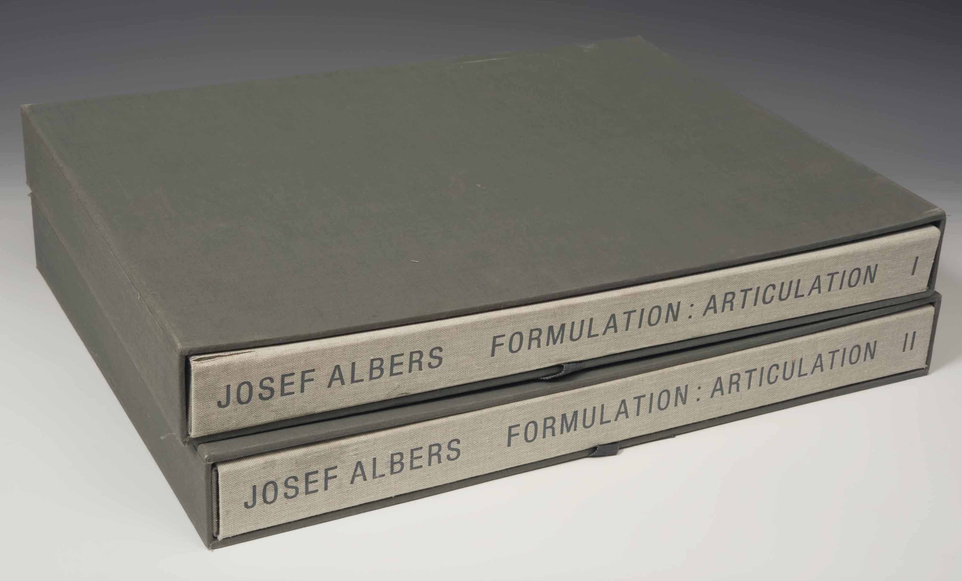Josef Albers 1888 1976 Formulation Articulation I And Ii Danilowitz Appendix C P 193 198 Books Manuscripts Printed Books Christie S